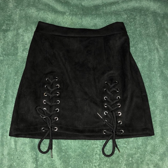 Dresses & Skirts - Black tie up skirt